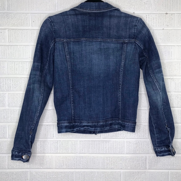 J. Crew Denim Jacket Jean Cotton Stretch Blue XXS - Picture 6 of 8